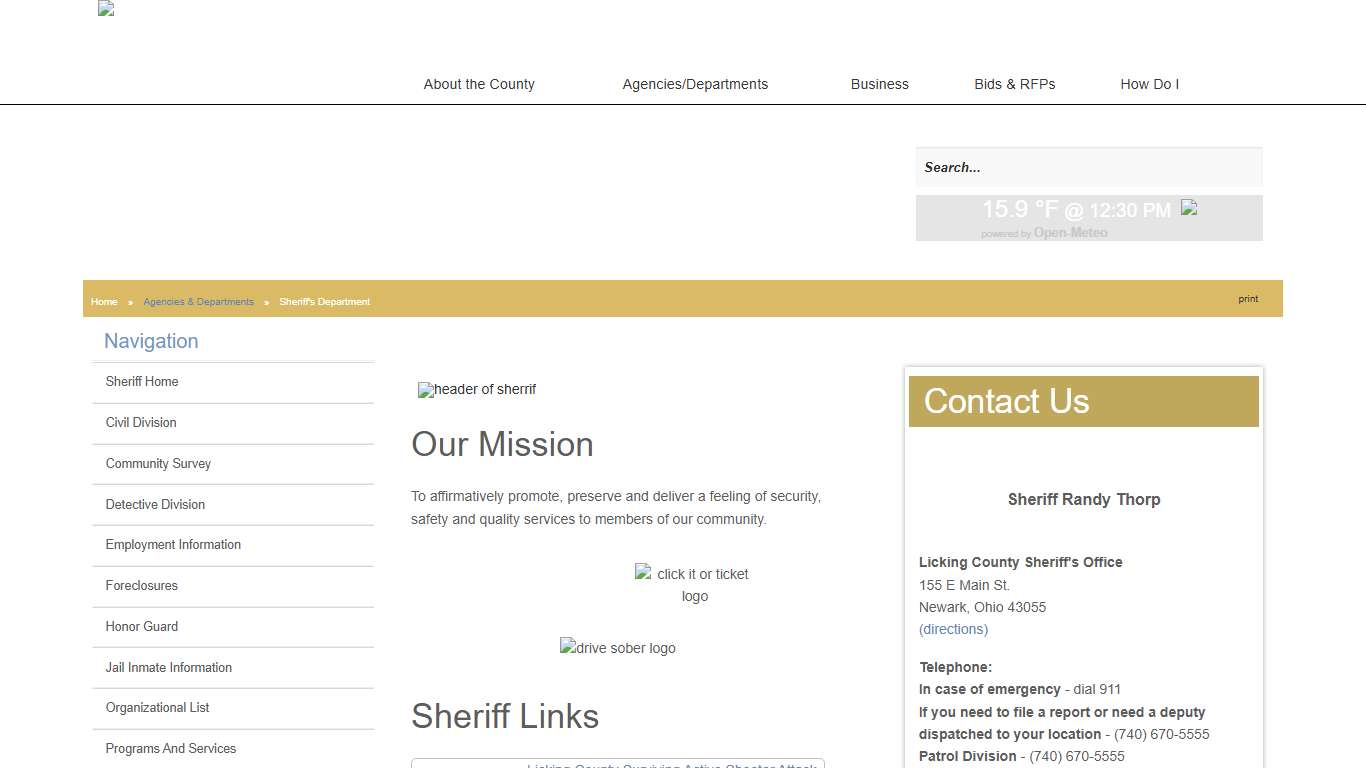 Licking County - Sheriff's Department